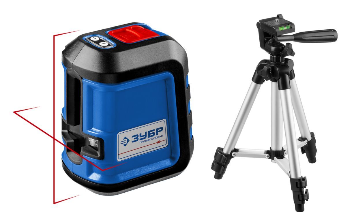 Нивелир "Зубр" КРЕСТ-15 лазерный , суперкомпакт(34902-3_z01)