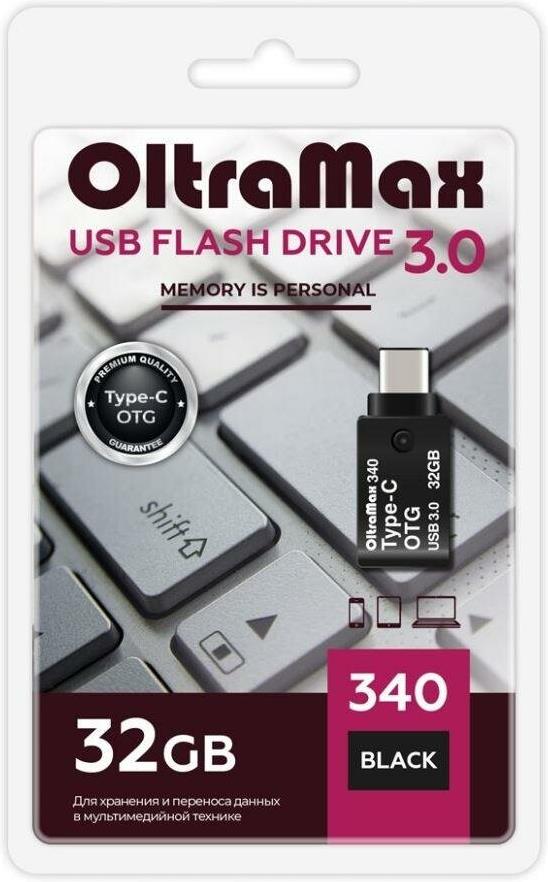 Флеш-диск "Oltramax" OM-32GB-340-Black 3.0