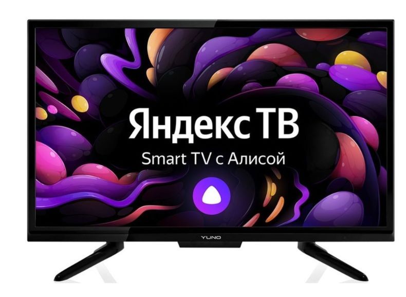 Телевизор "Yuno" ULX-24TCS221 черный SMART TV