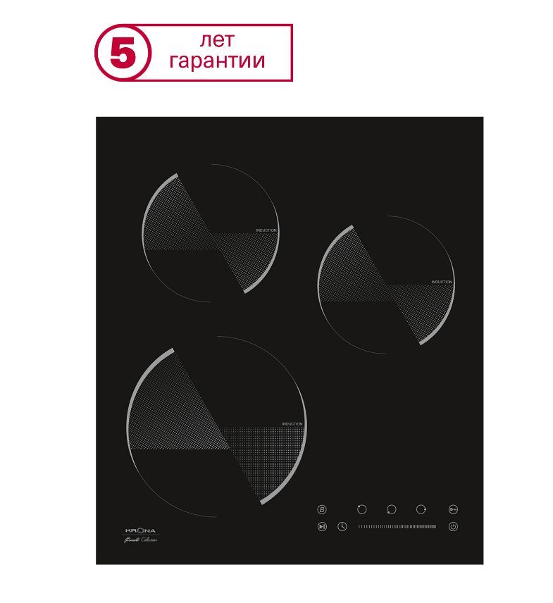 Встраиваемая поверхность "Krona" Corto 45BL