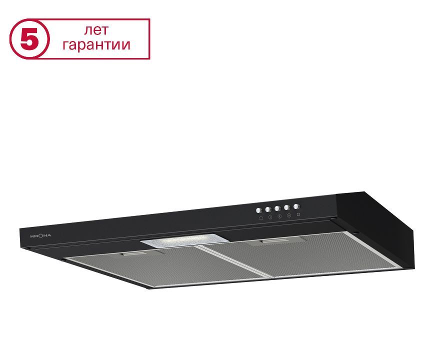 Вытяжка "Krona" Jessica slim 500 black push button