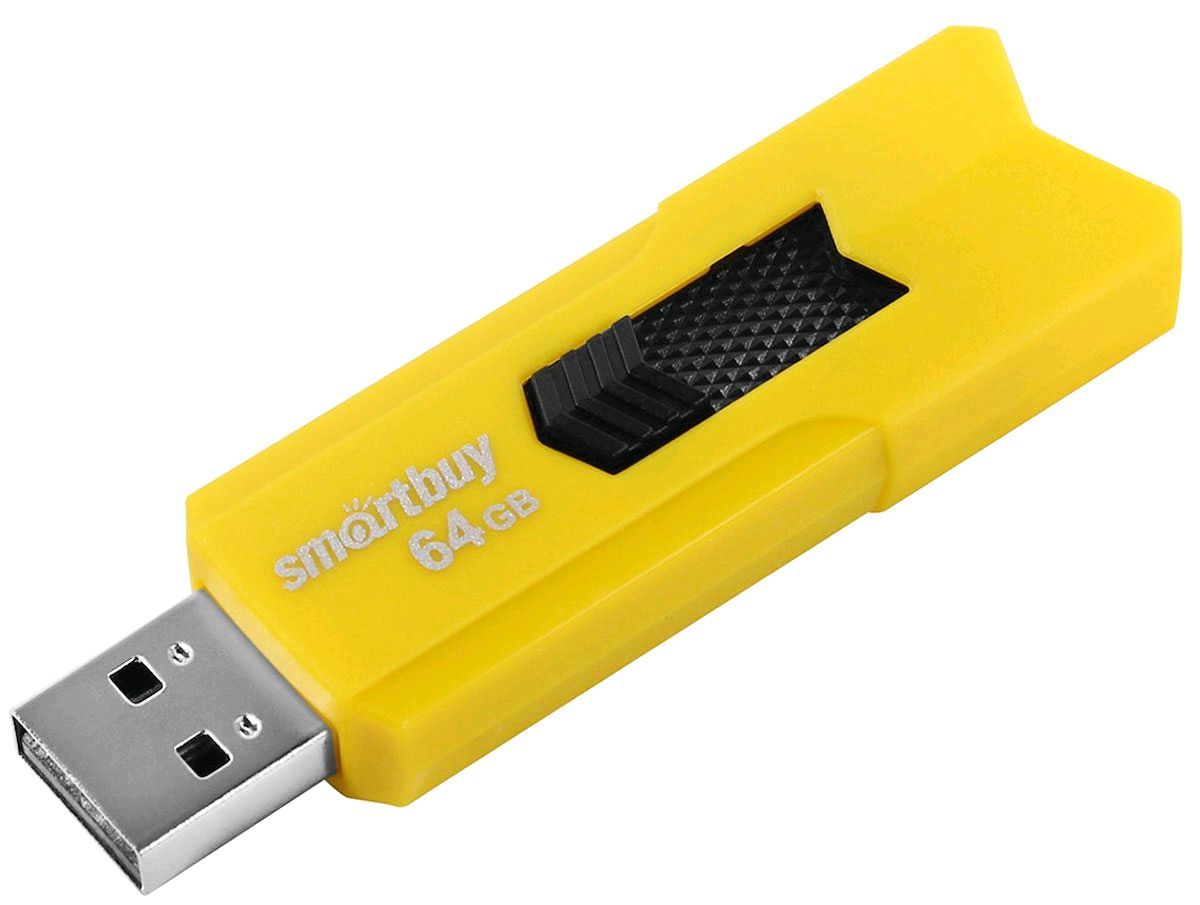 Флеш-диск "Smartbuy" (SB64GBST-Y) 64GB STREAM YELLOW