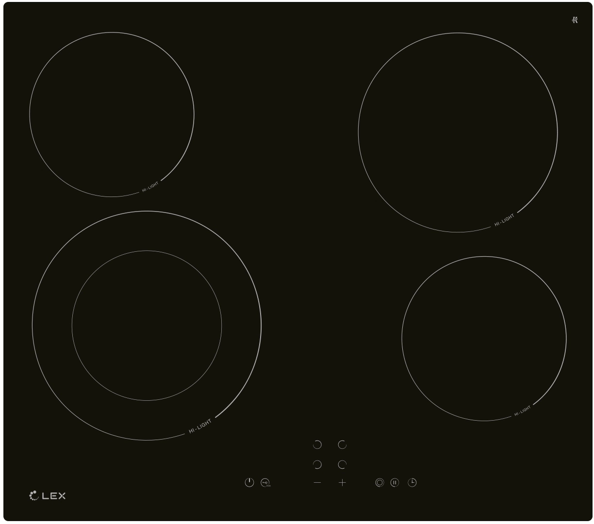 Встраиваемая поверхность "LEX" EVH641ABL
