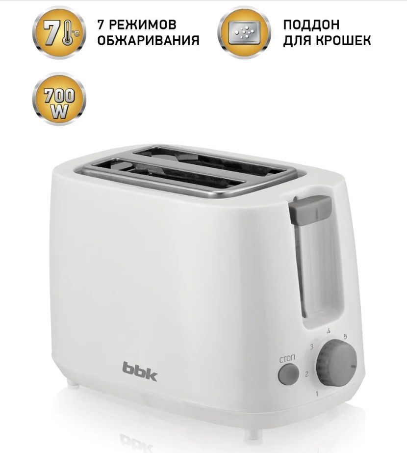 Тостер "BBK" TR82 красный