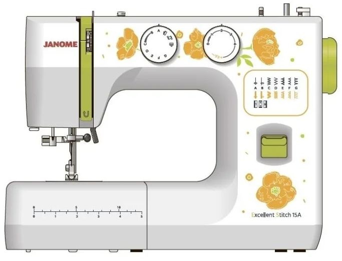 Швейная машина "Janome" Excellent Stitch 15A белый