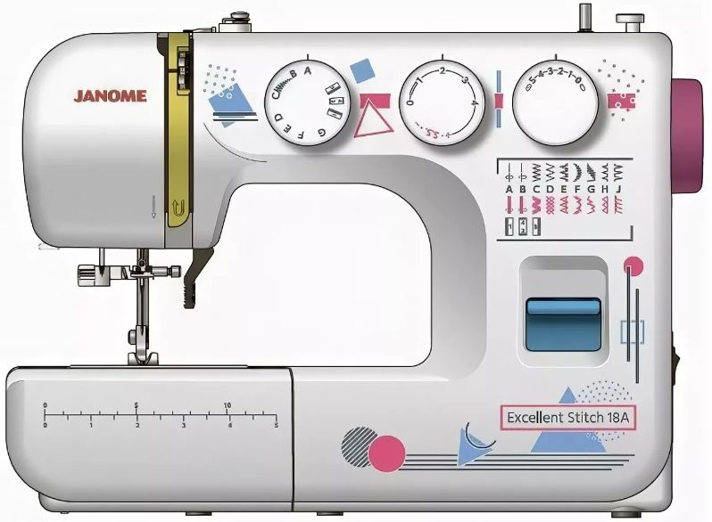 Швейная машина "Janome" Excellent Stitch 18A белый