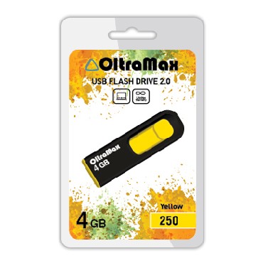 Флеш-диск "Oltramax" OM-4GB-250-желтый