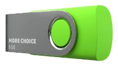 Флеш-диск "MORE CHOICE" (4610196407536) MF8-4 USB 8Gb 2.0 Green