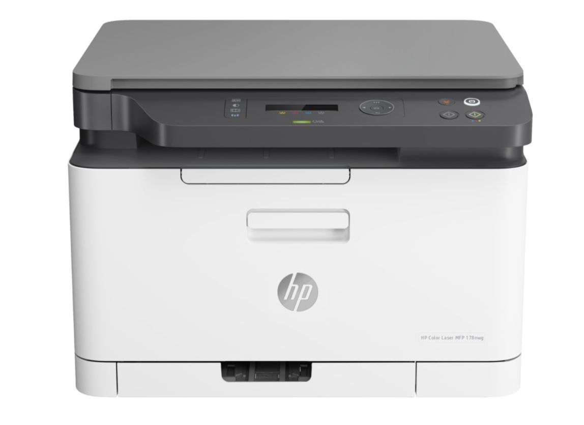 МФУ "HP" LaserJet Color 178NW WiFi (4ZB96A) белый/серый