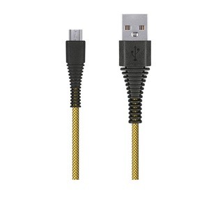 Кабель "Smartbuy" (iK-10n-2 yellow) USB - micro USB, "карбон"- 1.0 м, желтый