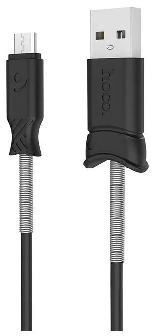 Кабель "Hoco" (6957531077015) X24 USB (m) - microUSB (m) 1.2m - черный