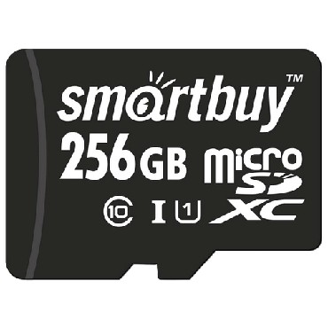 Карта памяти "Smartbuy" (SB256GBSDCL10-01) MicroSDXC 256GB Class10 UHS-1 + адаптером