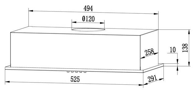 Вытяжка "Centek" CT-1850-52 White