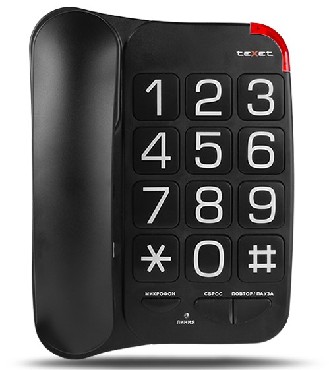 Телефон "TeXet" TX-201 (черный)