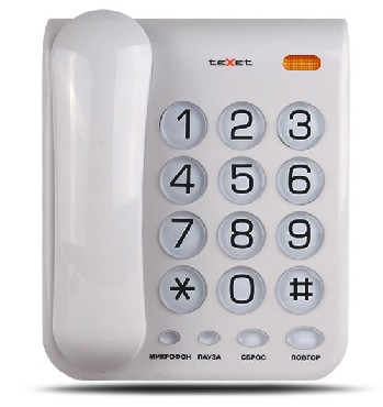 Телефон "TeXet" TX-262 (светло-серый)