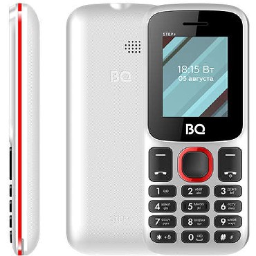 Телефон мобильный "BQ" 1848 Step+ White/Red