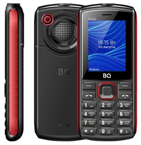 Телефон мобильный "BQ" 2452 Energy Black+Red