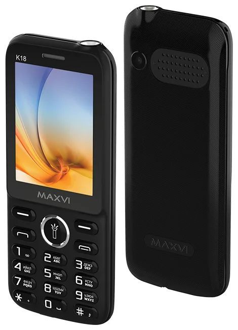 Телефон мобильный "Maxvi" K18 black