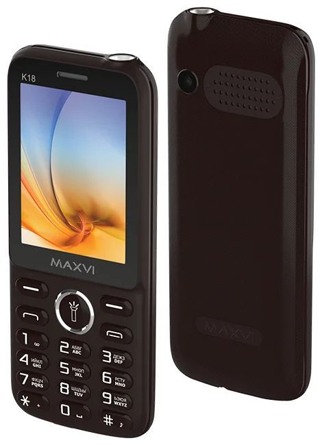 Телефон мобильный "Maxvi" K18 BROWN