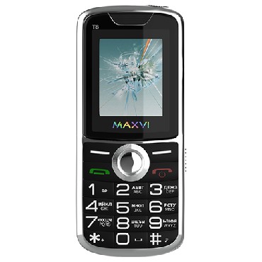 Телефон мобильный "Maxvi" T12 black