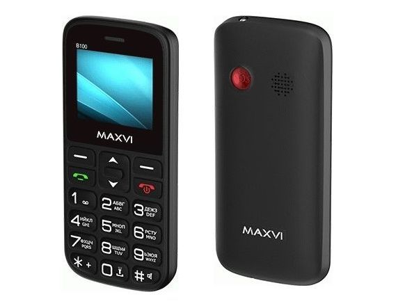 Телефон мобильный "Maxvi" B100ds blue