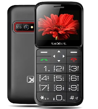 Телефон мобильный "TeXet" TM-B226 черный/красный