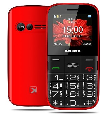 Телефон мобильный "TeXet" TM-B227 красный