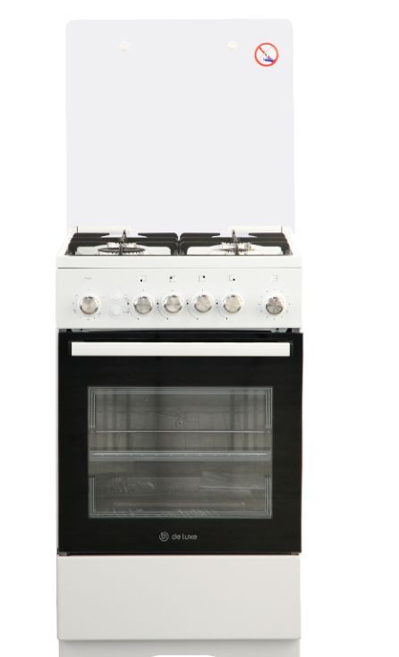 Газовая плита "De Luxe" 5040.30гкр ЧР белый