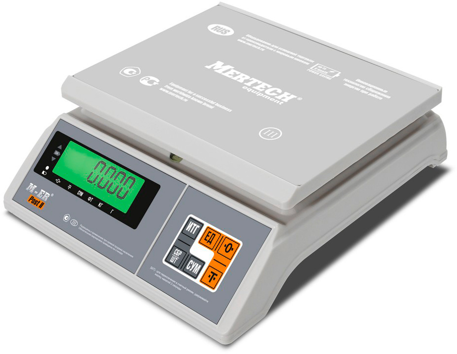 Весы фасовочные "Mertech" M-ER 326AFU-15.1 LCD белый (3060)