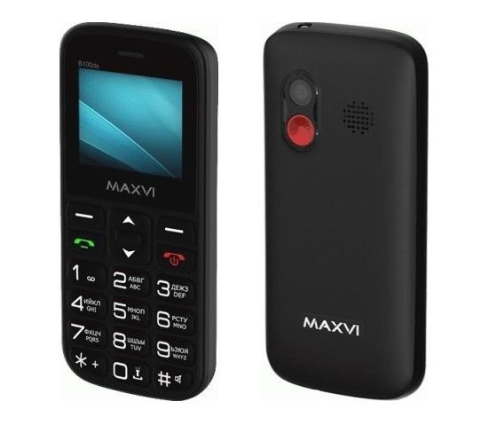 Телефон мобильный "Maxvi" B100ds black