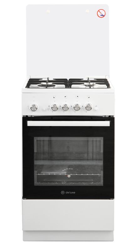 Газовая плита "De Luxe" 5040.42г (кр) чр белый
