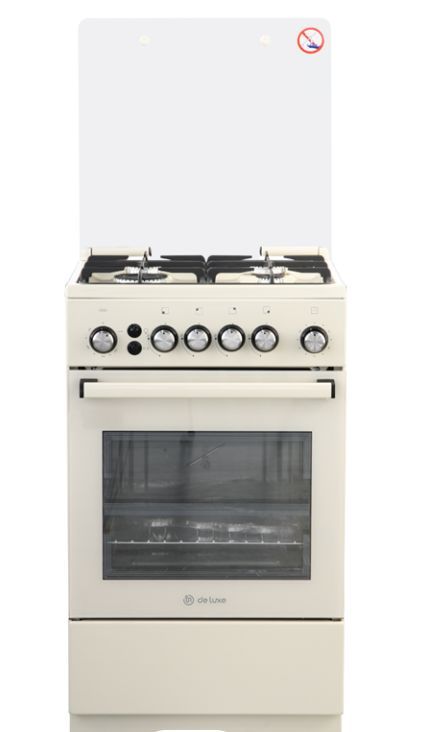 Газовая плита "De Luxe" 5040.40г (кр) чр 013 бежевый