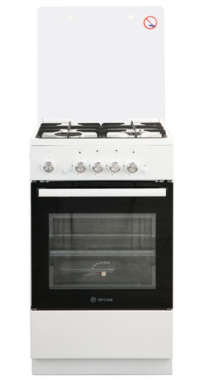 Газовая плита "De Luxe" 5040.32г (кр) чр белый