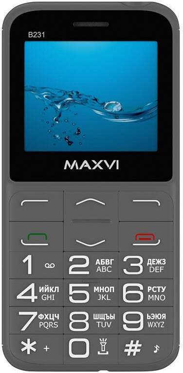 Телефон мобильный "Maxvi" B231 Grey