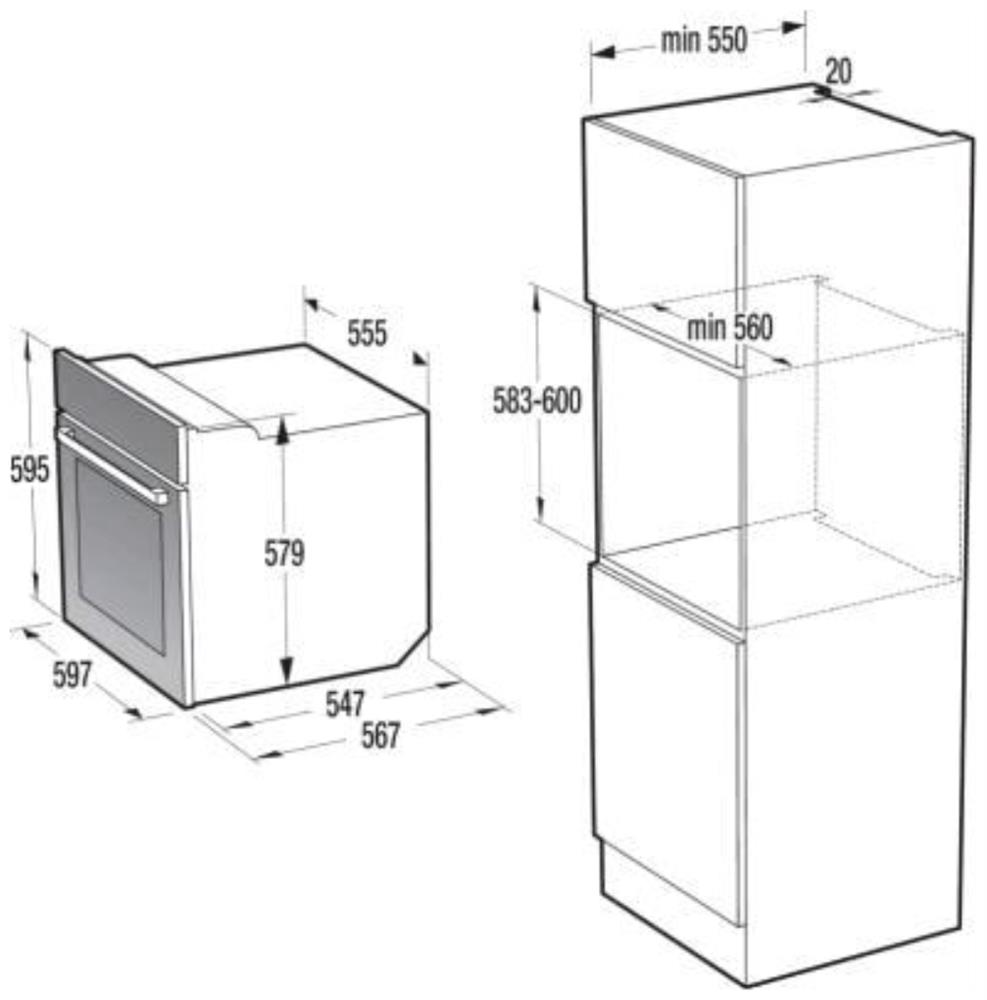 Встраиваемая духовка "Gorenje" BOS67371CLI