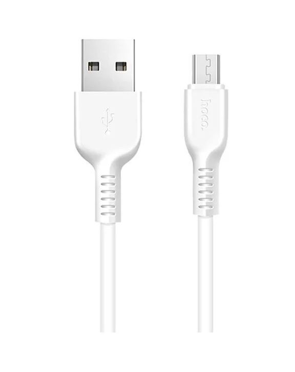 Кабель "Hoco" X20m Flash USB-microUSB 1.0m белый