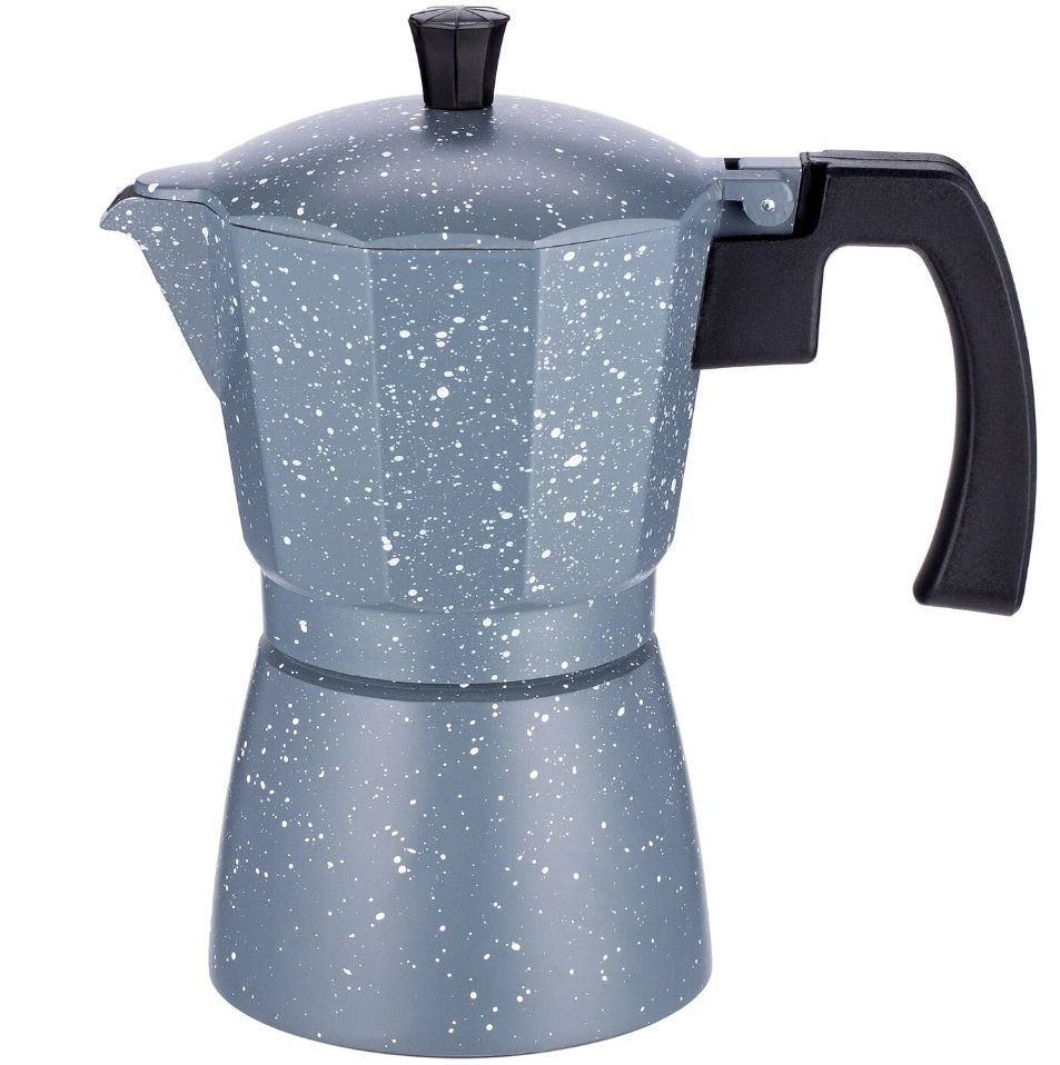 Кофеварка "TECO" TC-403-6 CUPS гейзерная (300 мл) мрамор