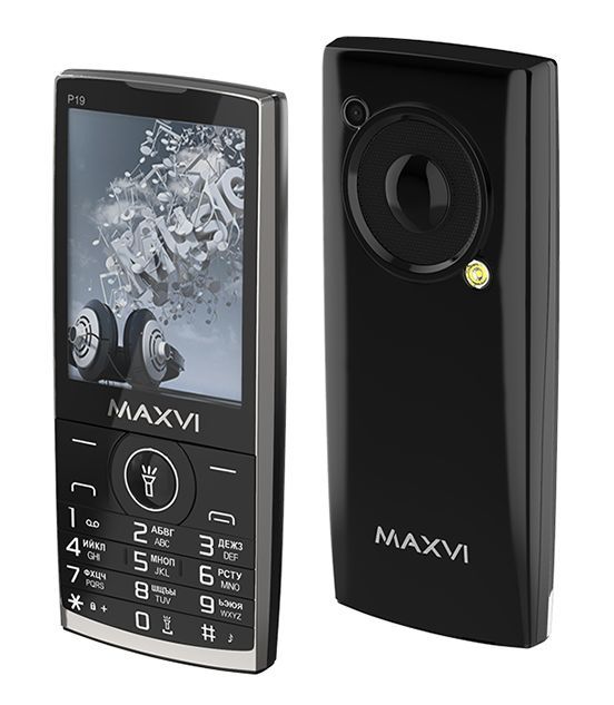 Телефон мобильный "Maxvi" P19 BLACK