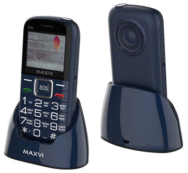 Телефон мобильный "Maxvi" B5ds blue