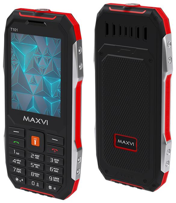 Телефон мобильный "Maxvi" T101 red