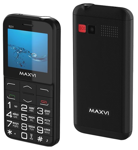 Телефон мобильный "Maxvi" B231 black