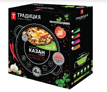 Казан "Традиция" Гранит ТГ0283 а/пр. литой,28см,4,0л,ст.кр.