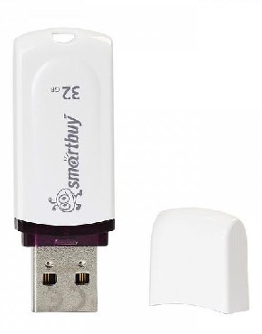 Флеш-диск "Smartbuy" 32GB PAEAN WHITE