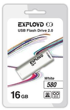 Флеш-диск "Exployd" 16GB-580-белый