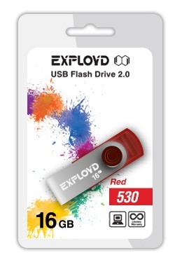 Флеш-диск "Exployd" 16GB-530-красный