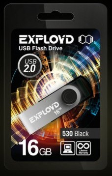 Флеш-диск "Exployd" 16GB 530 черный