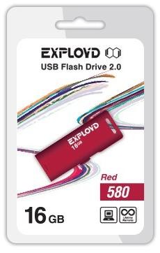 Флеш-диск "Exployd" 16GB-580-красный