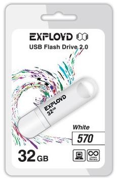 Флеш-диск "Exployd" 32GB-570-белый
