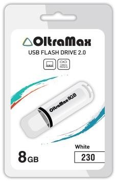 Флеш-диск "Oltramax" OM-8GB-230-белый