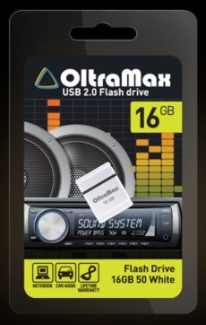 Флеш-диск "Oltramax" OM016GB-mini-50-W